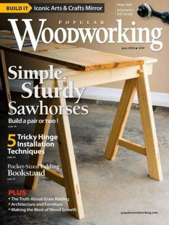 Обложка к Popular Woodworking №239 (June 2018)